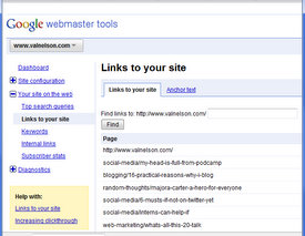 Google Webmaster Tools for Backlinks Google Webmaster Tools for Backlinks