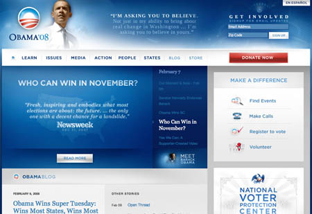 Obama Website Obama Website