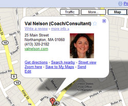 Val Nelson in Google local listings Put yourself on the map.