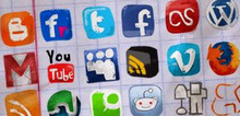 social media icons Flooded by Social Media Options
