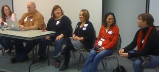 Photo: Social Media panel, including me Panel: Connecting Online and Offline Networking